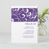 Uitnodiging tot Paarse weddenschappen (Staand voorkant)