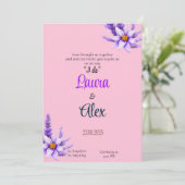 Uitnodiging tot Paarse weduwen (Staand voorkant)