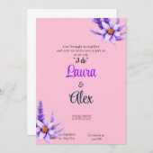 Uitnodiging tot Paarse weduwen (Voorkant / Achterkant)