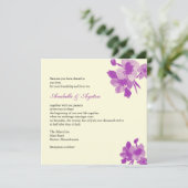 Uitnodiging tot Paarse weduwen (Staand voorkant)