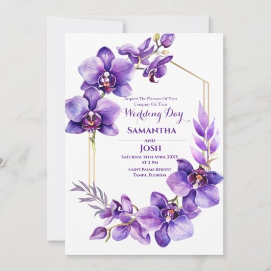 Uitnodiging tot Paarse weduwen (Voorkant)