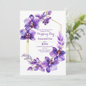 Uitnodiging tot Paarse weduwen (Staand voorkant)