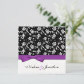 Uitnodiging tot Paarse weduwen (Staand voorkant)