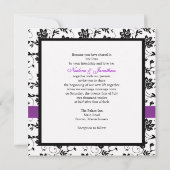 Uitnodiging tot Paarse weduwen (Achterkant)