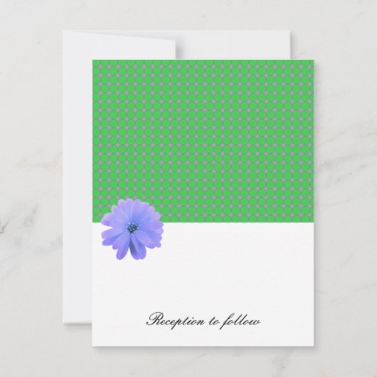 Uitnodiging tot Paarse zwarte ribbon bruiloft (Achterkant)