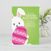 Uitnodiging tot paasbroodrooster Ecug Hunt Easter  (Staand voorkant)