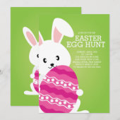 Uitnodiging tot paasbroodrooster Ecug Hunt Easter  (Voorkant / Achterkant)