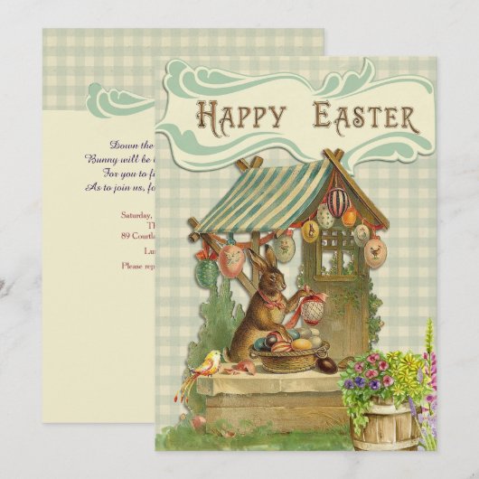 uitnodiging tot paasbundel (Voorkant / Achterkant)