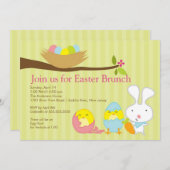 Uitnodiging tot paasbunkerpartij bij Pasen (Voorkant / Achterkant)