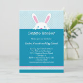 Uitnodiging tot paasbunny (Staand voorkant)