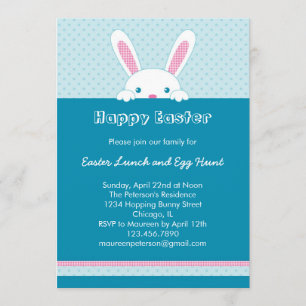Uitnodiging tot paasbunny