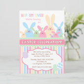 Uitnodiging tot paasfeest bij paasfeest (Staand voorkant)