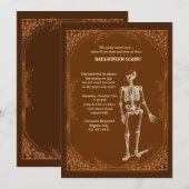 Uitnodiging tot partijstijl Halloween (Voorkant / Achterkant)