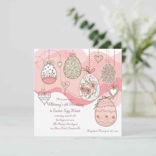 Uitnodiging tot Pasen (Staand voorkant)