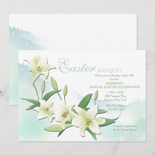 Uitnodiging tot Pasen (Voorkant / Achterkant)