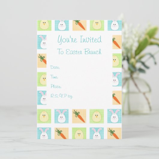 Uitnodiging tot Pasen (Staand voorkant)