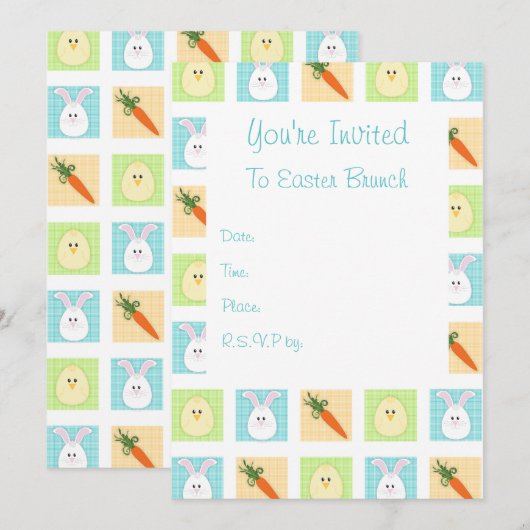 Uitnodiging tot Pasen (Voorkant / Achterkant)