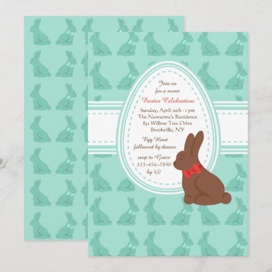 Uitnodiging tot Pasen (Voorkant / Achterkant)