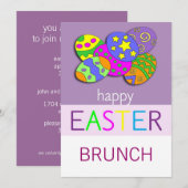 Uitnodiging tot Pasen-Brunch (Voorkant / Achterkant)