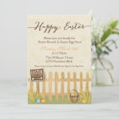 Uitnodiging tot Pasen-Brunch (Staand voorkant)
