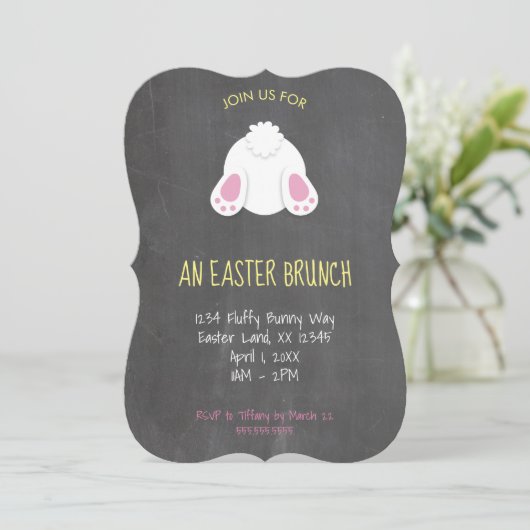 Uitnodiging tot Pasen-Brunch (Staand voorkant)