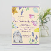 Uitnodiging tot Pasen-Brunch (Staand voorkant)