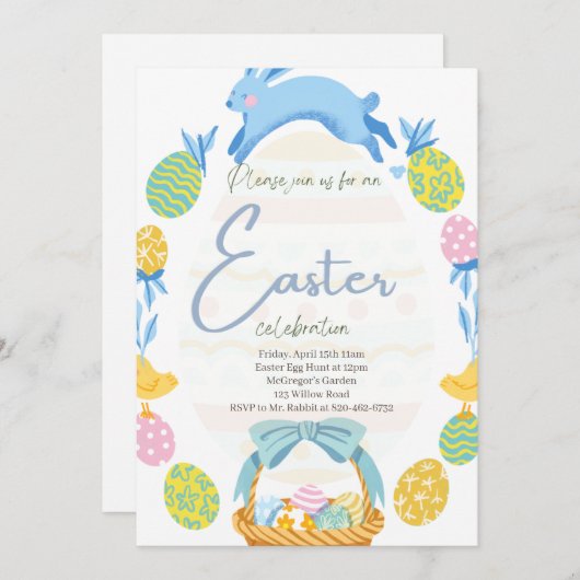 Uitnodiging tot Pasen, Uitnodiging van de Jacht va (Voorkant / Achterkant)