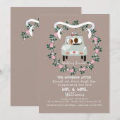 Uitnodiging tot Passen getrouwd na het huwelijk (Voorkant / Achterkant)