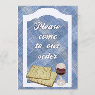 Uitnodiging tot Passover Seder