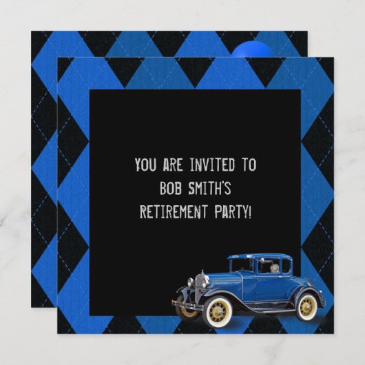 Uitnodiging tot pensionering (Voorkant / Achterkant)