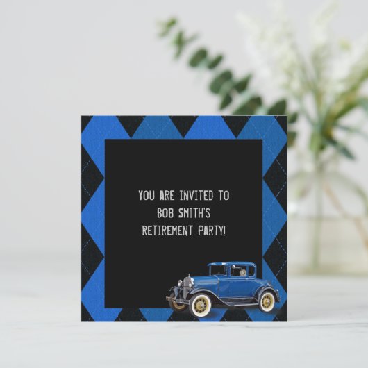 Uitnodiging tot pensionering (Staand voorkant)