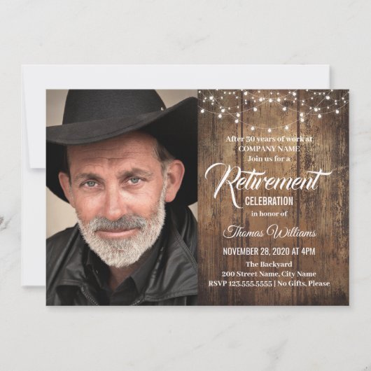 Uitnodiging tot pensionering (Voorkant)