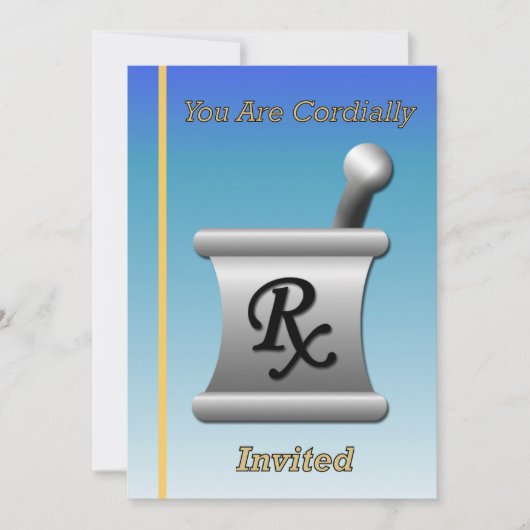 Uitnodiging tot pensionering apotheker (Voorkant)