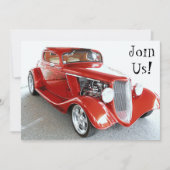 Uitnodiging tot pensionering: Birthday, Show auto (Voorkant)