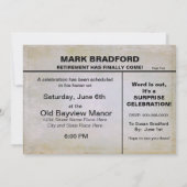 Uitnodiging tot pensionering - FOTO-INSERT/Nieuws (Achterkant)