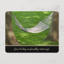 Uitnodiging tot pensionering Hammock