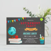 Uitnodiging tot pensionering leraar (Staand voorkant)