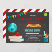 Uitnodiging tot pensionering leraar (Voorkant / Achterkant)