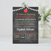 Uitnodiging tot pensionering leraar (Staand voorkant)