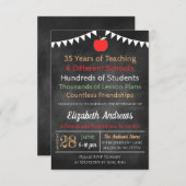 Uitnodiging tot pensionering leraar (Voorkant / Achterkant)