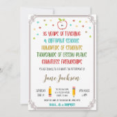 Uitnodiging tot pensionering leraar (Voorkant)