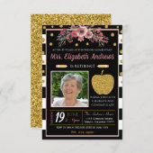 Uitnodiging tot pensionering leraar school (Voorkant / Achterkant)