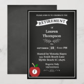 Uitnodiging tot pensionering met leerkrachten (Voorkant / Achterkant)