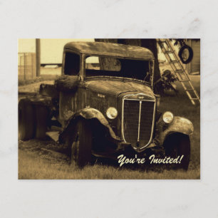 Uitnodiging tot pensionering - Sepia Boerderij Tru