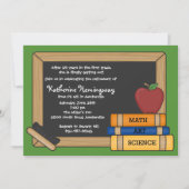 Uitnodiging tot pensionering van Blackboard Teache (Voorkant)