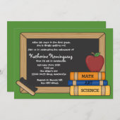 Uitnodiging tot pensionering van Blackboard Teache (Voorkant / Achterkant)