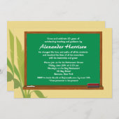 Uitnodiging tot pensionering van de Groene Chalkbo (Voorkant / Achterkant)