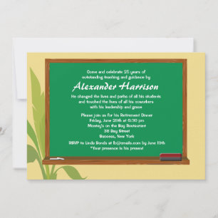 Uitnodiging tot pensionering van de Groene Chalkbo