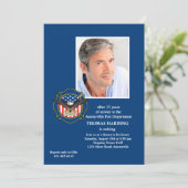 Uitnodiging tot pensionering van Fireman (Staand voorkant)