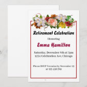 Uitnodiging tot pensionering voor vrouwen (Voorkant / Achterkant)